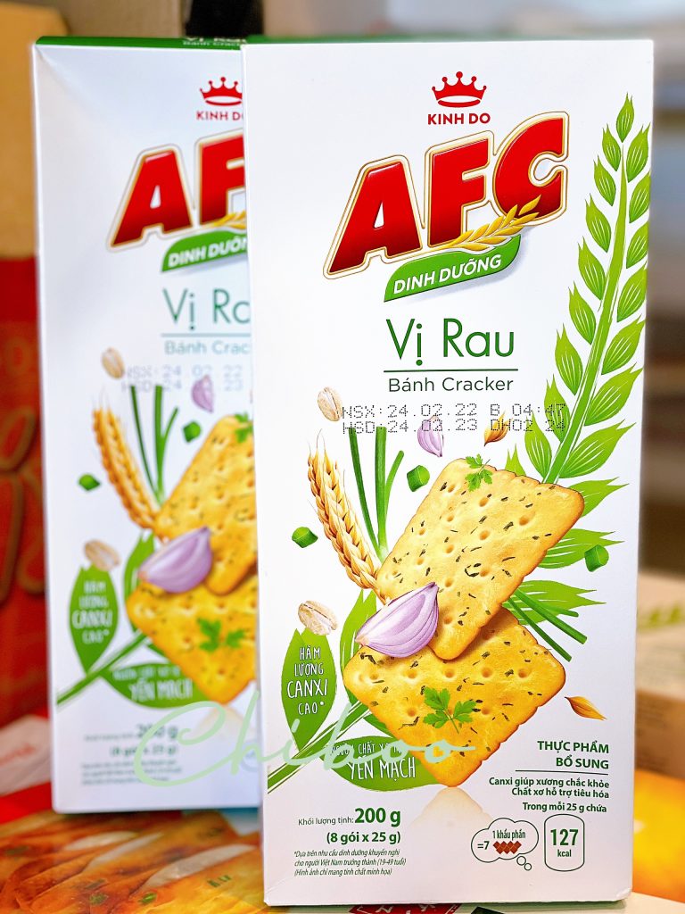 Bánh quy AFC vị rau 200g - ĂN VẶT KIM CHI CZ- CHIBOO
